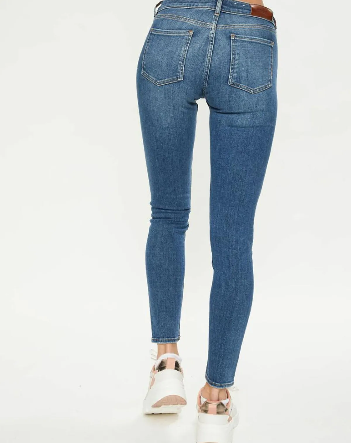 Scotch & Soda Jeans|Jean bohemienne taille haute Skinny bleu moyen