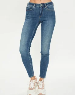 Scotch & Soda Jeans|Jean bohemienne taille haute Skinny bleu moyen