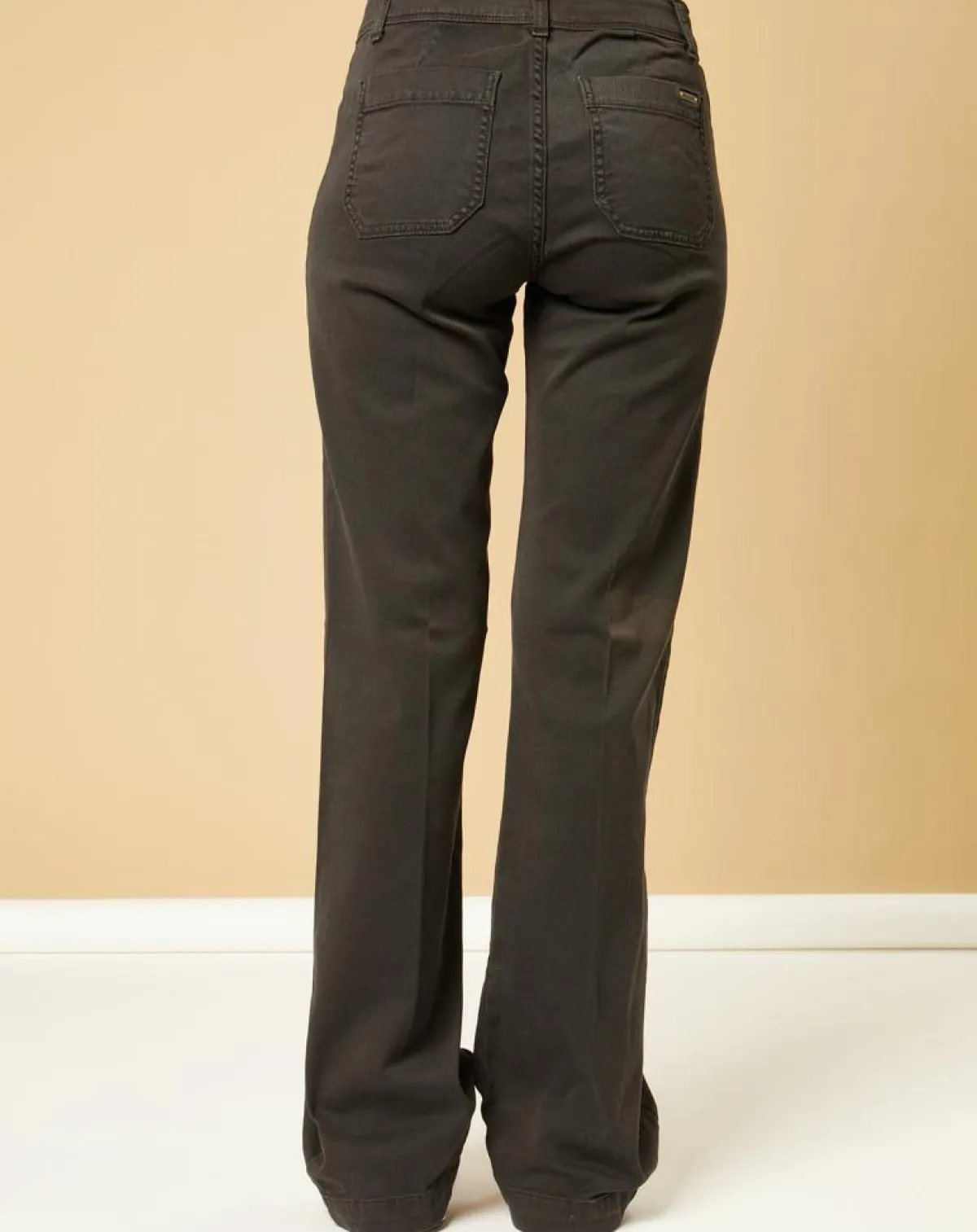 Acquaverde Jeans|Jean bootcut Charlotte charcoal