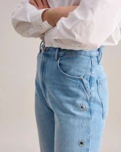 Bellerose Jeans|Jean casual 100% Coton Bio Perkins bleu vintage