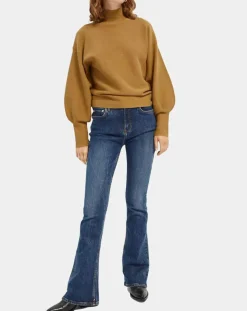 Scotch & Soda Jeans|Jean charm flare taille haute bleu moyen