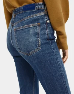 Scotch & Soda Jeans|Jean charm flare taille haute bleu moyen