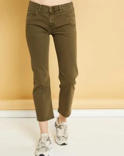 Acquaverde Jeans|Jean cropped Natural Nils army