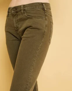 Acquaverde Jeans|Jean cropped Natural Nils army