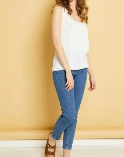 Acquaverde Pantalons|Jean Denim Hallie pierre bleu