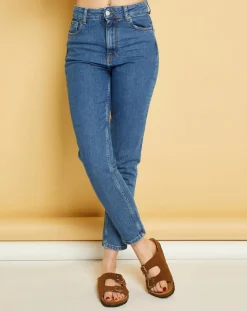 Acquaverde Pantalons|Jean Denim Hallie pierre bleu