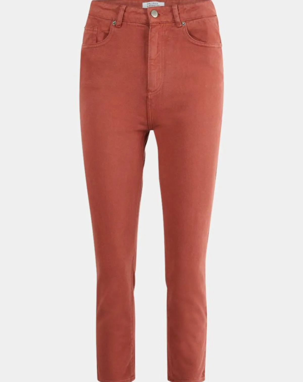Galeries Lafayette Jeans|Jean délavé en Toile de coton 7/8 marron