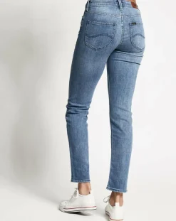 Lee Jeans|Jean droit Elly Hr bleu délavé