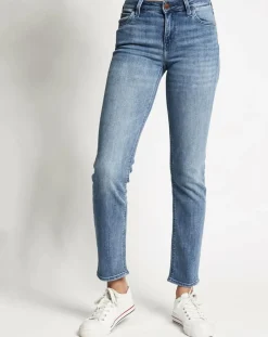 Lee Jeans|Jean droit Elly Hr bleu délavé
