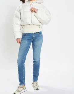 Marc O'Polo Jeans|Jean droit en Coton extensible Alby bleu moyen