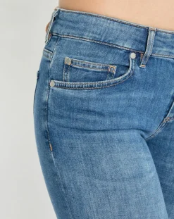 Marc O'Polo Jeans|Jean droit en Coton extensible Alby bleu moyen