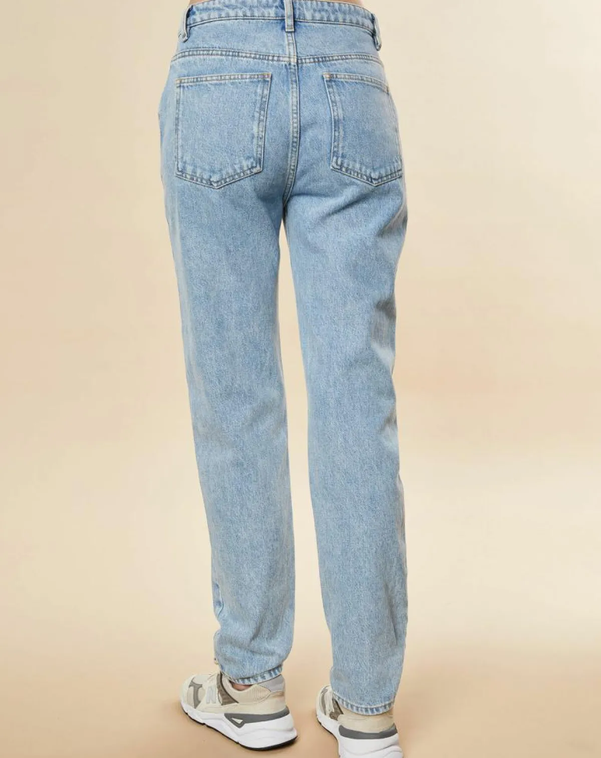 Chloé Stora Jeans|Jean droit en Toile de coton Remi bleu