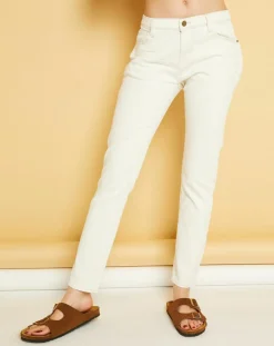 Acquaverde Jeans|Jean droit Gisele sable blanc