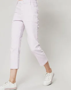 J.Crew Jeans|Jean Droit Leg Crop rose pâle