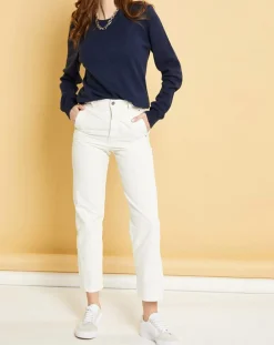 Acquaverde Jeans|Jean droit Natural Marta écru