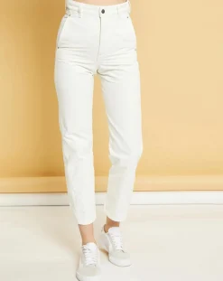 Acquaverde Jeans|Jean droit Natural Marta écru