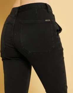 Acquaverde Jeans|Jean droit Natural Mels black stone