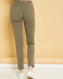 Acquaverde Jeans|Jean droit Natural Mels vert algue