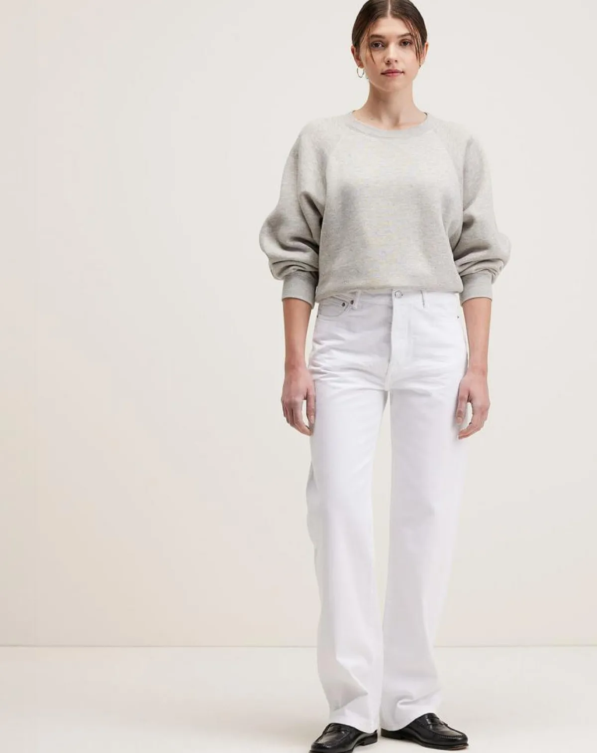 Bellerose Jeans|Jean droit Pony blanc