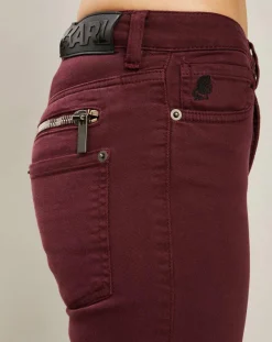 Karl Lagerfeld Jeans|Jean Droit zip violet