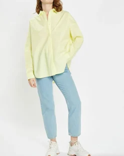 Galeries Lafayette Jeans|Jean en Coton Bio Capri boutons bleu clair