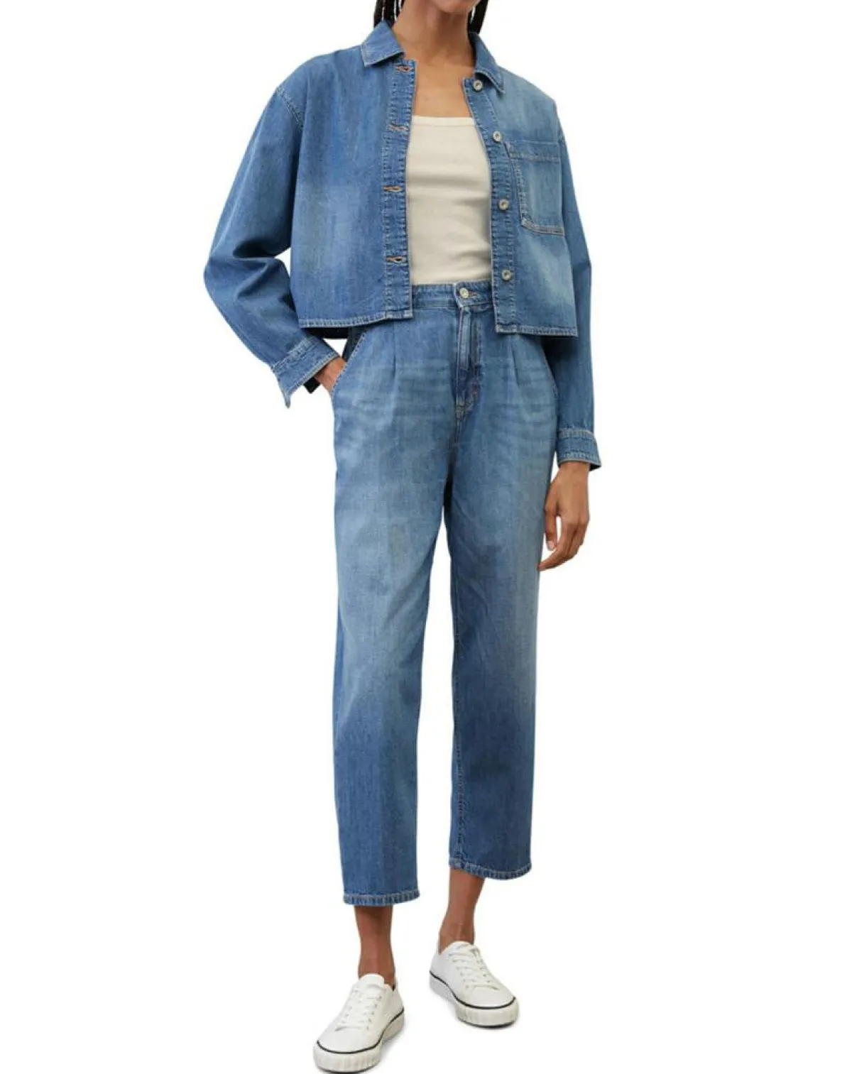 Marc O'Polo Jeans|Jean fintte relaxed bleu