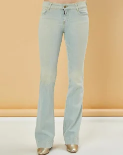 Acquaverde Jeans|Jean flare Adriana bleu