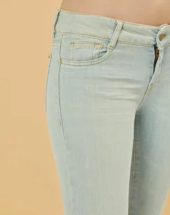 Acquaverde Jeans|Jean flare Adriana bleu