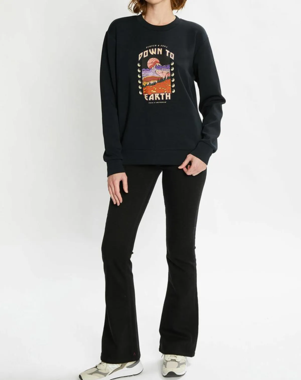 Scotch & Soda Jeans|Jean Flare en Coton Bio mélangé noir