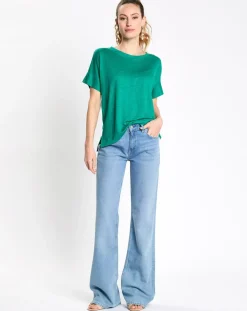 Esprit Jeans|Jean flare léger bleu clair