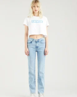 Levi's® Jeans|Jean high rise straight 724 Spill T bleu clair