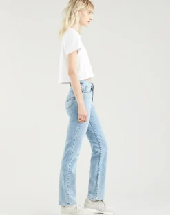 Levi's® Jeans|Jean high rise straight 724 Spill T bleu clair