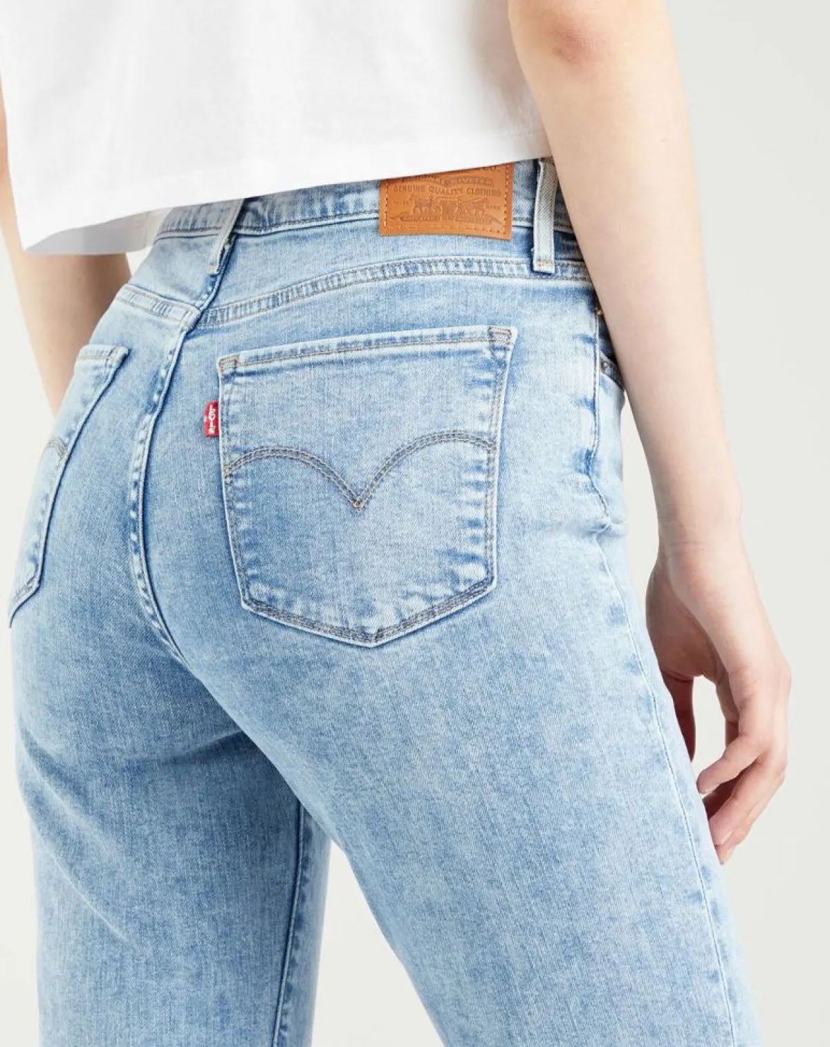 Levi's® Jeans|Jean high rise straight 724 Spill T bleu clair