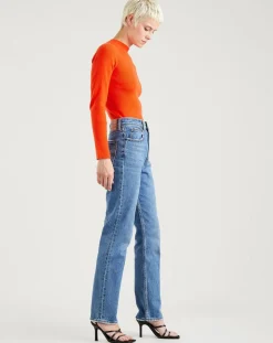 Levi's® Jeans|Jean high slim straight 70's bleu