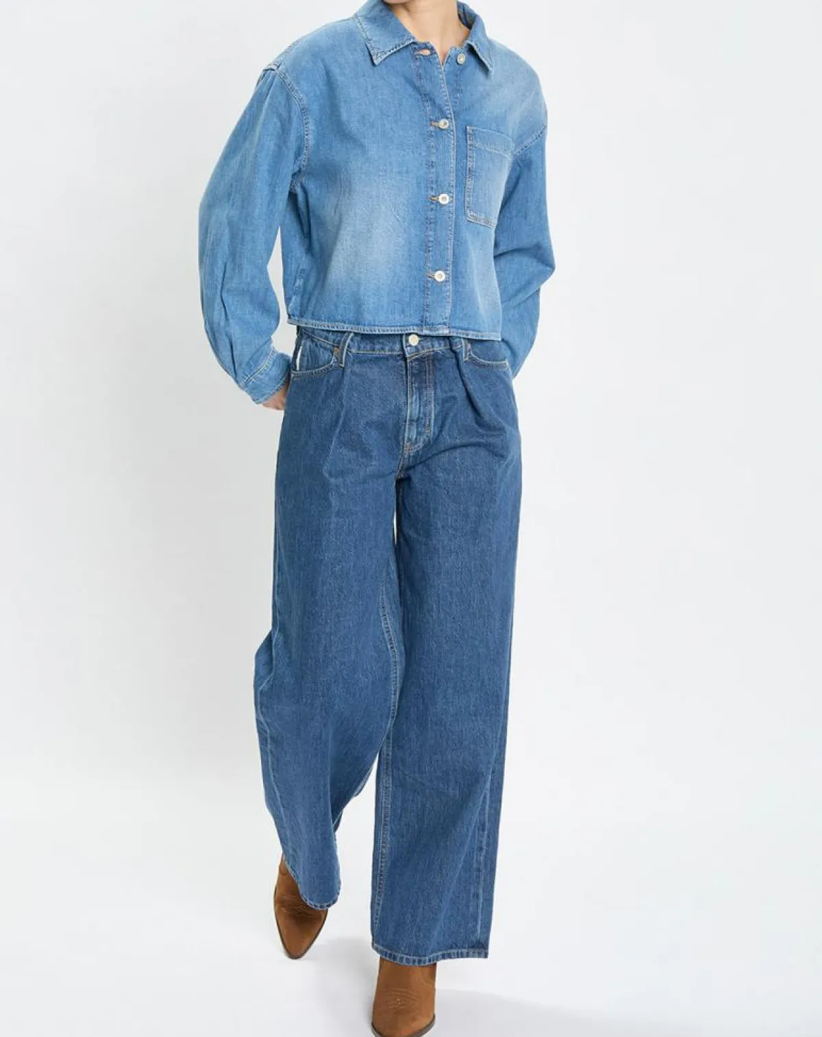 Marc O'Polo Jeans|Jean large bleu foncé