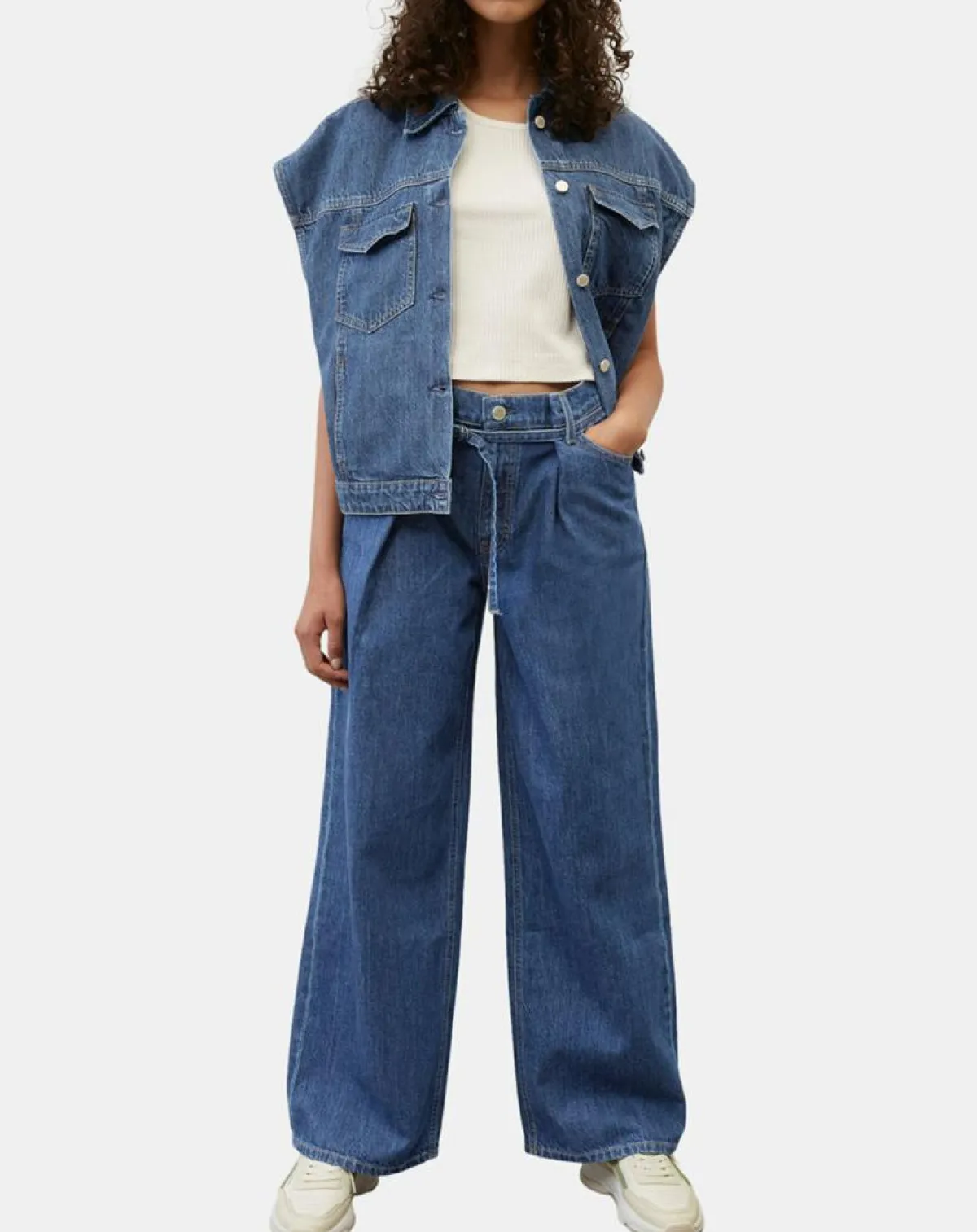 Marc O'Polo Jeans|Jean large bleu foncé