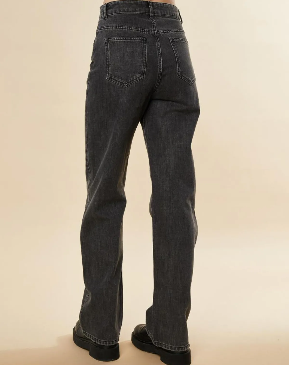 Chloé Stora Jeans|Jean large en Toile de coton Ronda noir