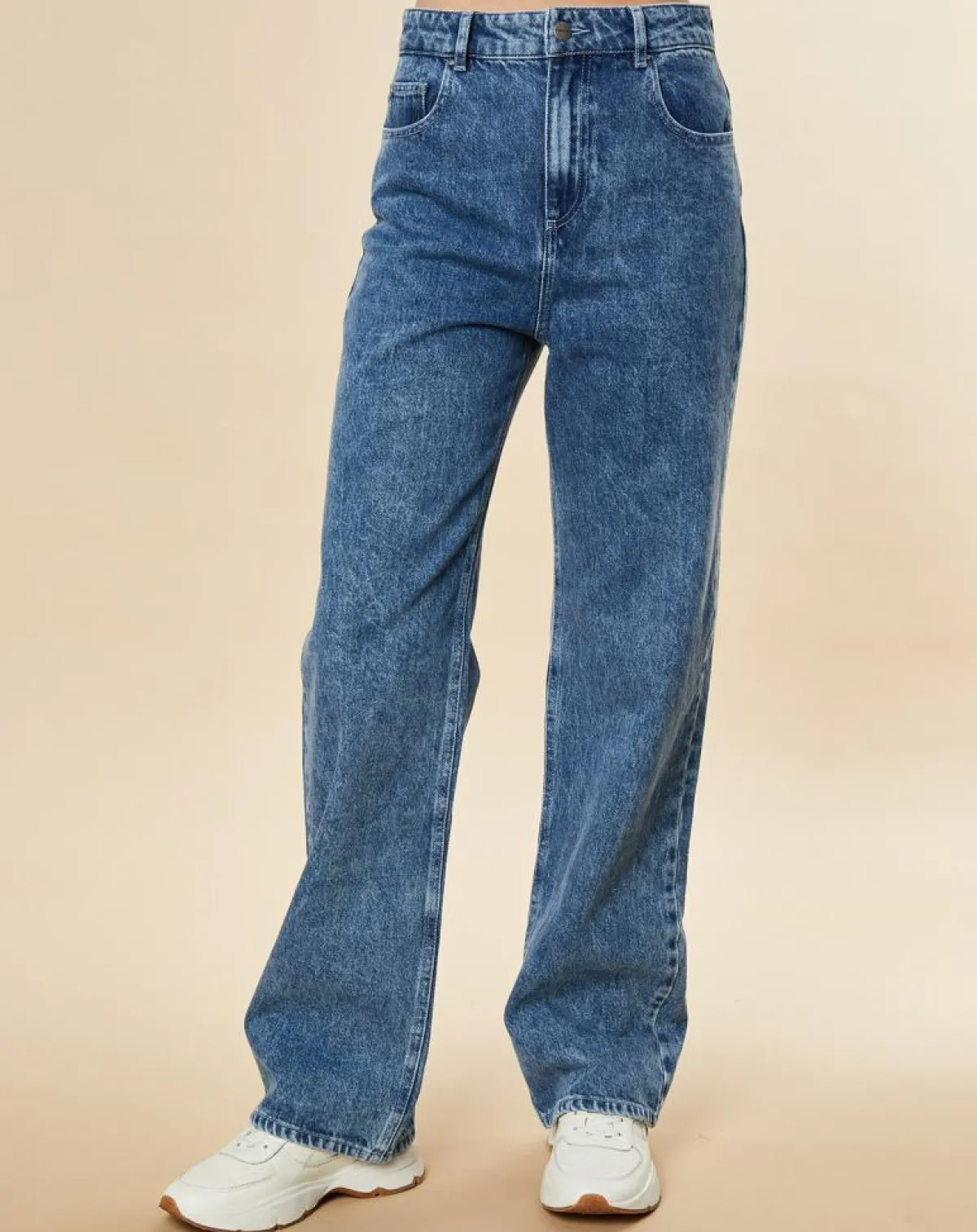 Chloé Stora Jeans|Jean large en Toile de coton Ronda bleu