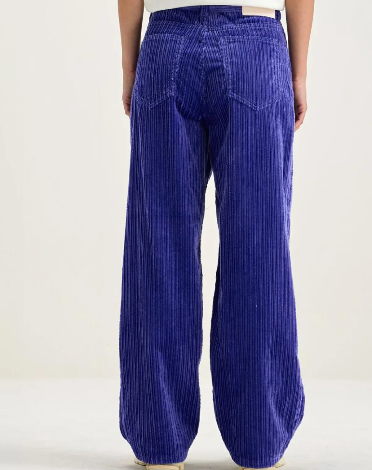 Bellerose Jeans|Jean large en Velours côtelé Paty deep purple