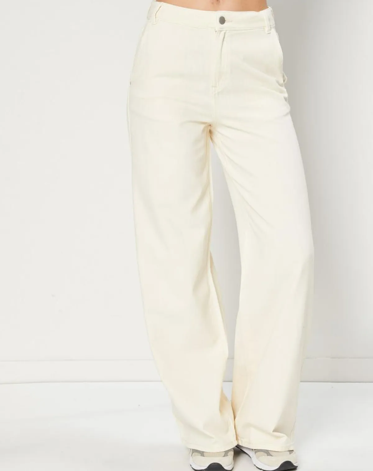 Esprit Jeans|Jean large Wide en Coton mélangé collection EDC by écru