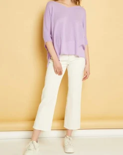 Acquaverde Jeans|Jean mom Frida crème