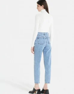 Zapa Jeans|Jean mom Jane bleach