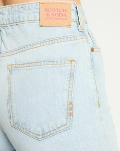 Scotch & Soda Jeans|Jean Regular Fit Abrasion bleu clair