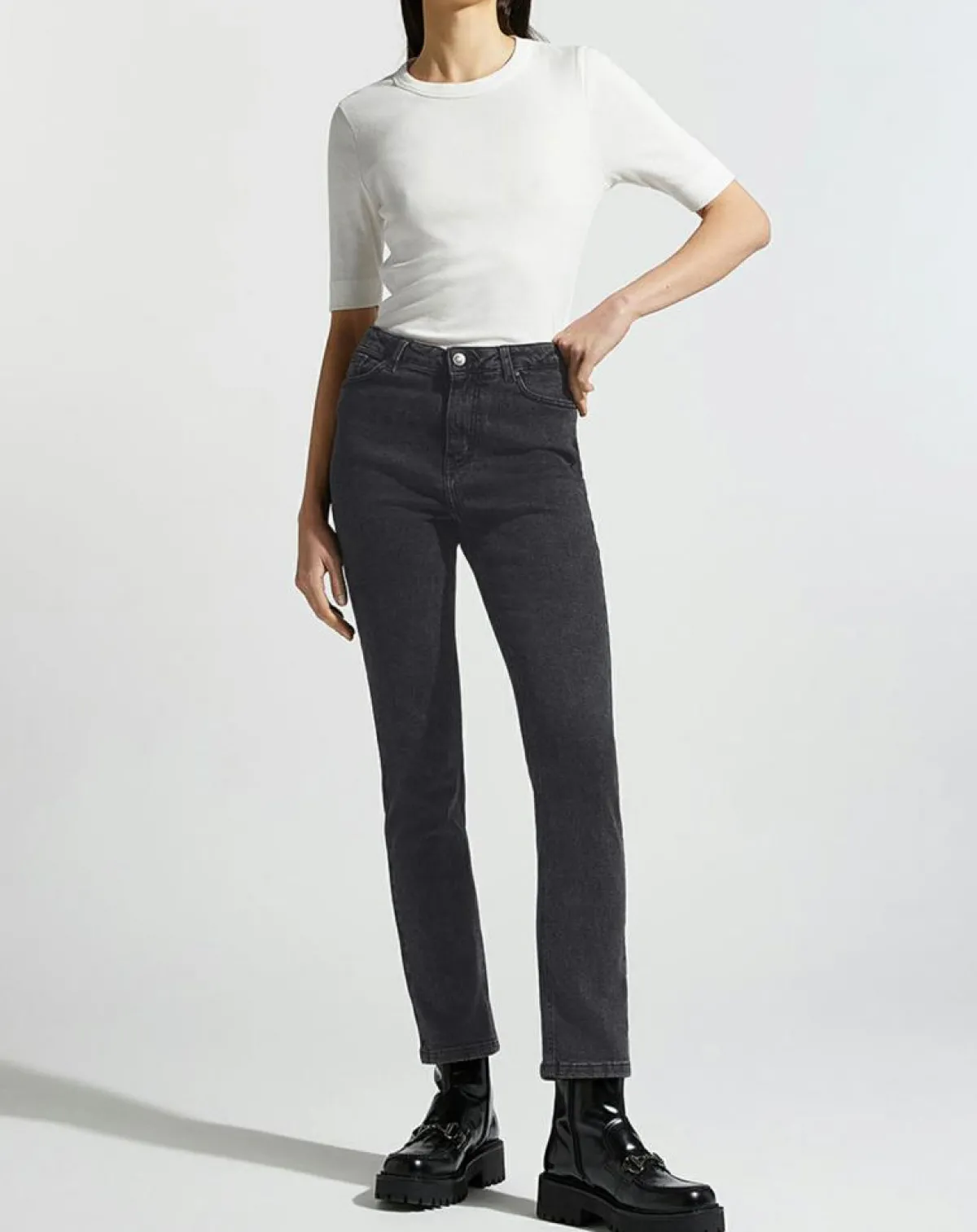 Galeries Lafayette Jeans|Jean Regular gris