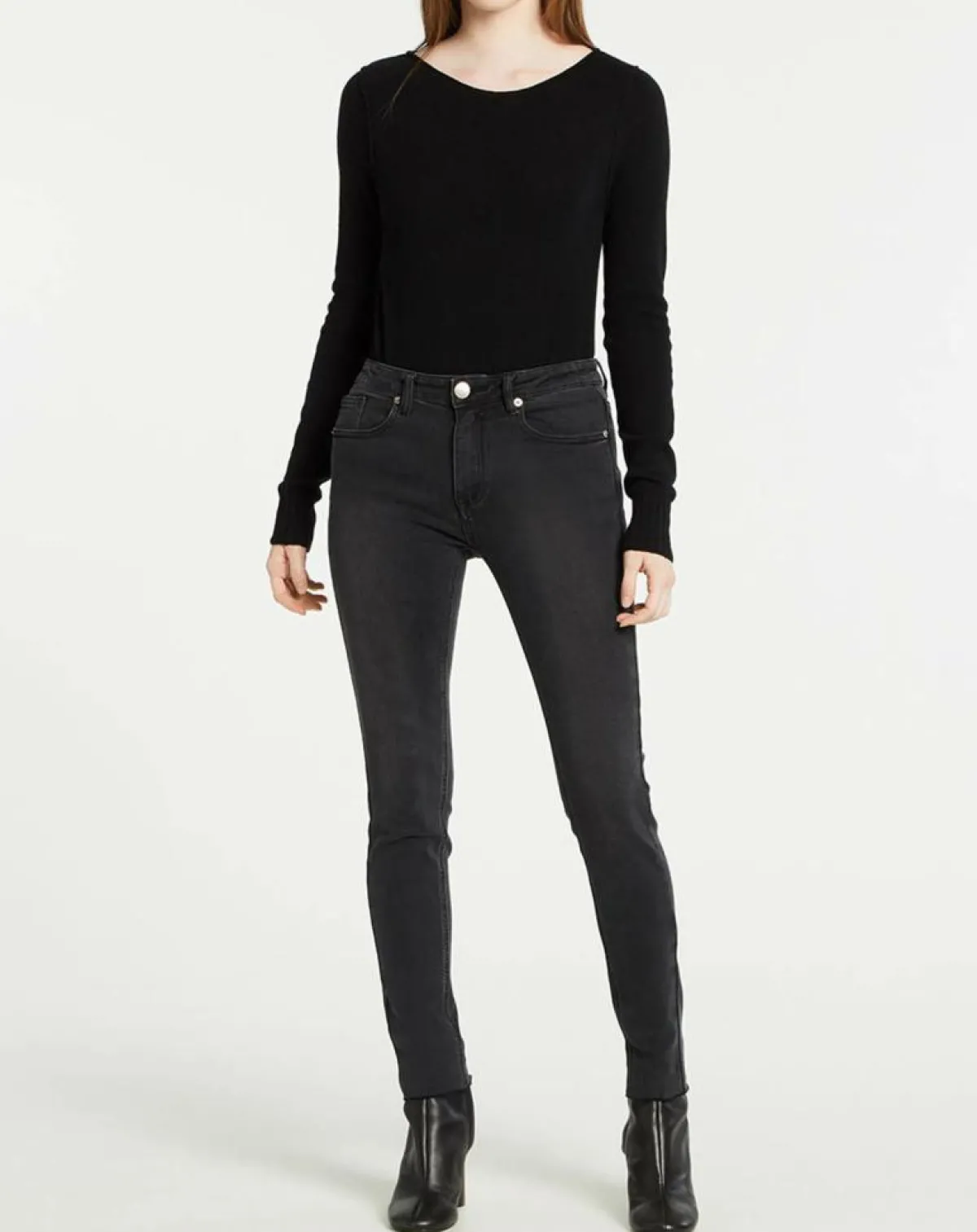 Suncoo Jeans|Jean Rhéa gris foncé