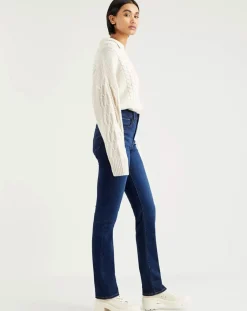 Levi's® Jeans|Jean righ rise straight 724 bleu