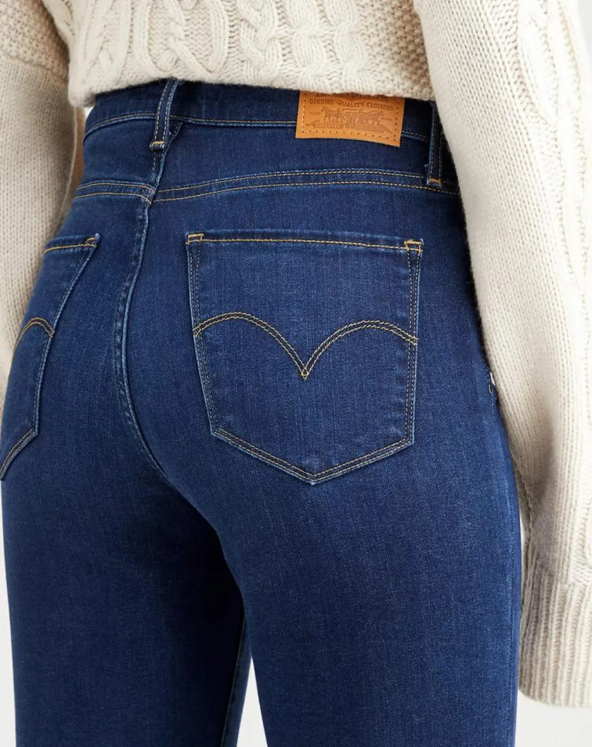 Levi's® Jeans|Jean righ rise straight 724 bleu