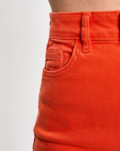 Esprit Jeans|Jean 80's bord franc orange vif