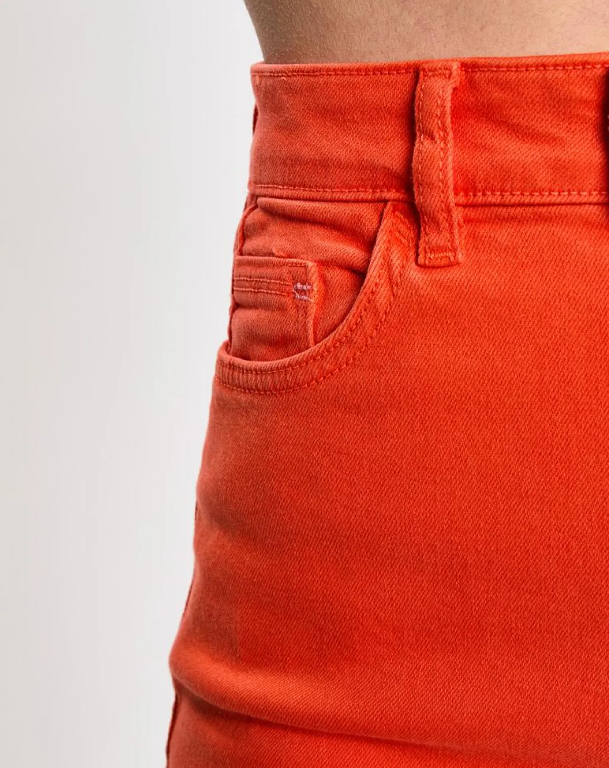 Esprit Jeans|Jean 80's bord franc orange vif