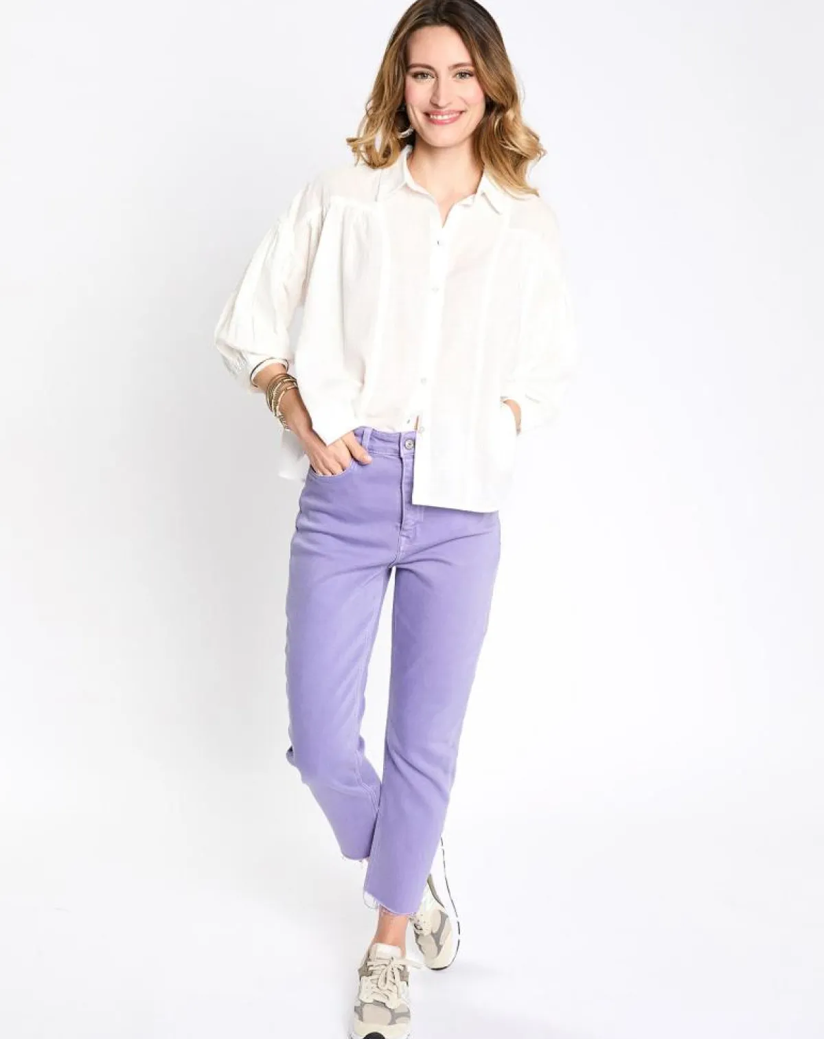 Esprit Jeans|Jean 90's bord franc violet